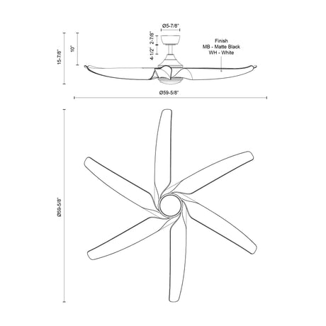 Kuzco Coronado 60-in Ceiling Fan