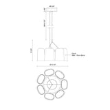 Kuzco Bell 20-in Chandelier