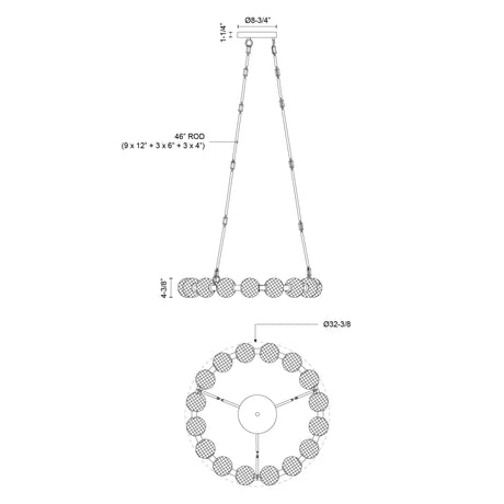 Alora Marni 32-in Chandelier