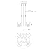 Alora Colette 23-in Chandelier