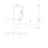 Alora Mood Fiore 42-in Chandelier
