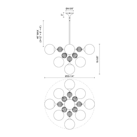 Alora Mood Celia 31-in Chandelier