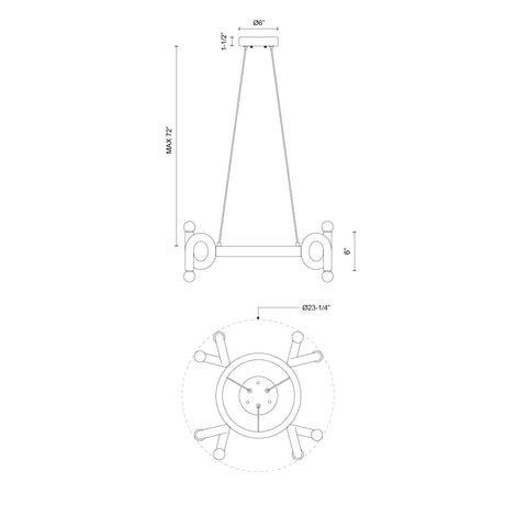 Alora Mood Sadie 23-in Chandelier