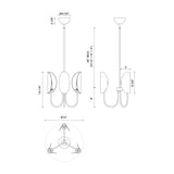 Alora Mood Seno 15-in Chandelier