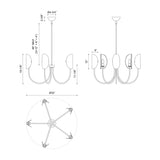 Alora Mood Seno 32-in Chandelier