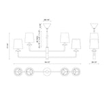 Alora Mood Bridgette 45-in Chandelier