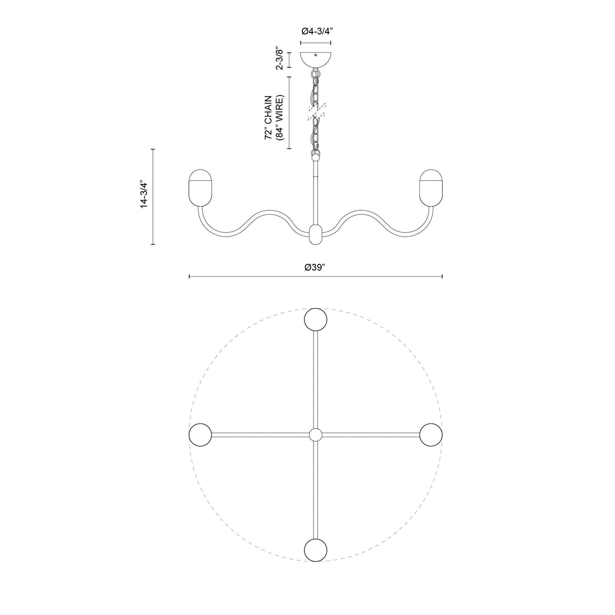Alora Mood Effie 39-in Chandelier