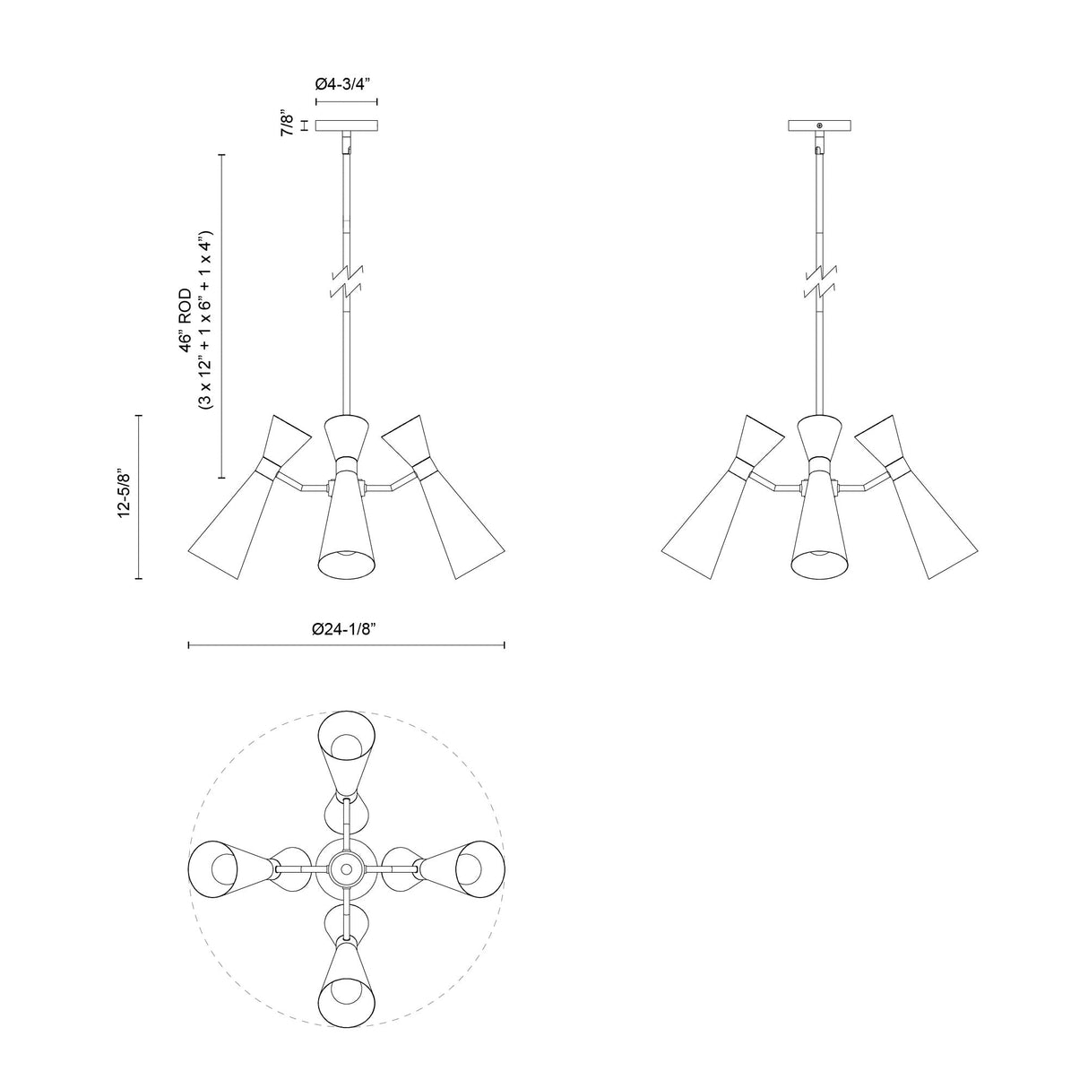 Alora Mood Blake 24-in Chandelier