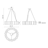 Kuzco Akira 30-in Chandelier