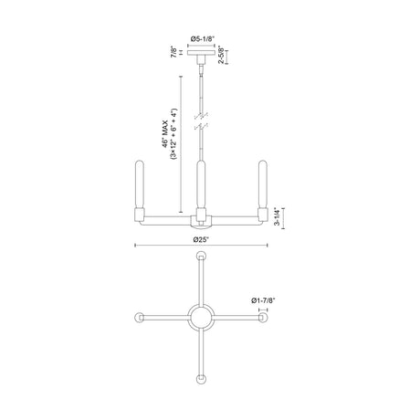Alora Mood Claire 25-in Chandelier