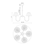 Alora Mood Rosemary 31-in Chandelier