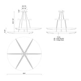 Kuzco Tachi 42-in Chandelier