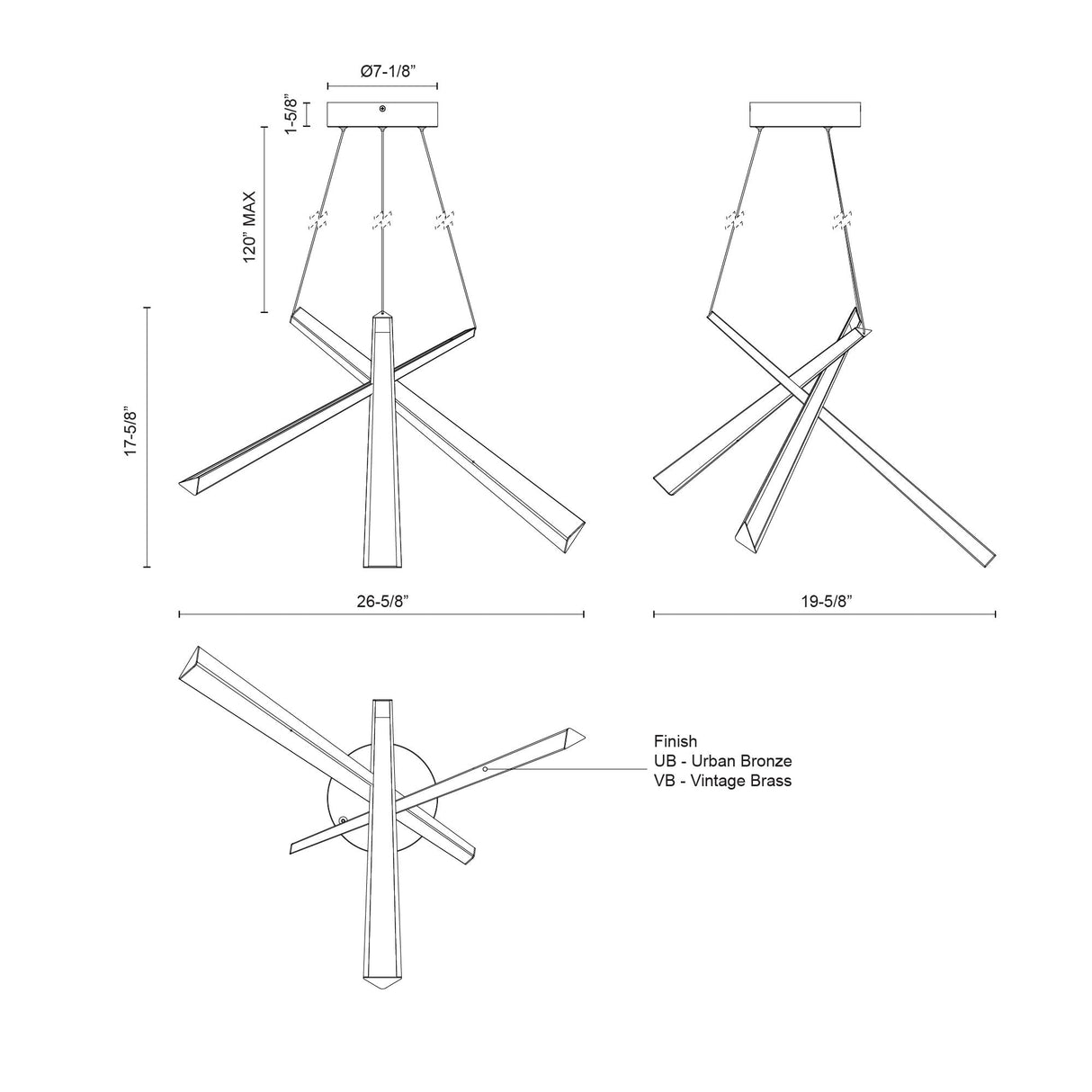Kuzco Lex 27-in Chandelier