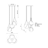 Kuzco Aries 28-in Chandelier