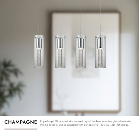 Kuzco Champagne 4-in 4 Head Multi Pendant