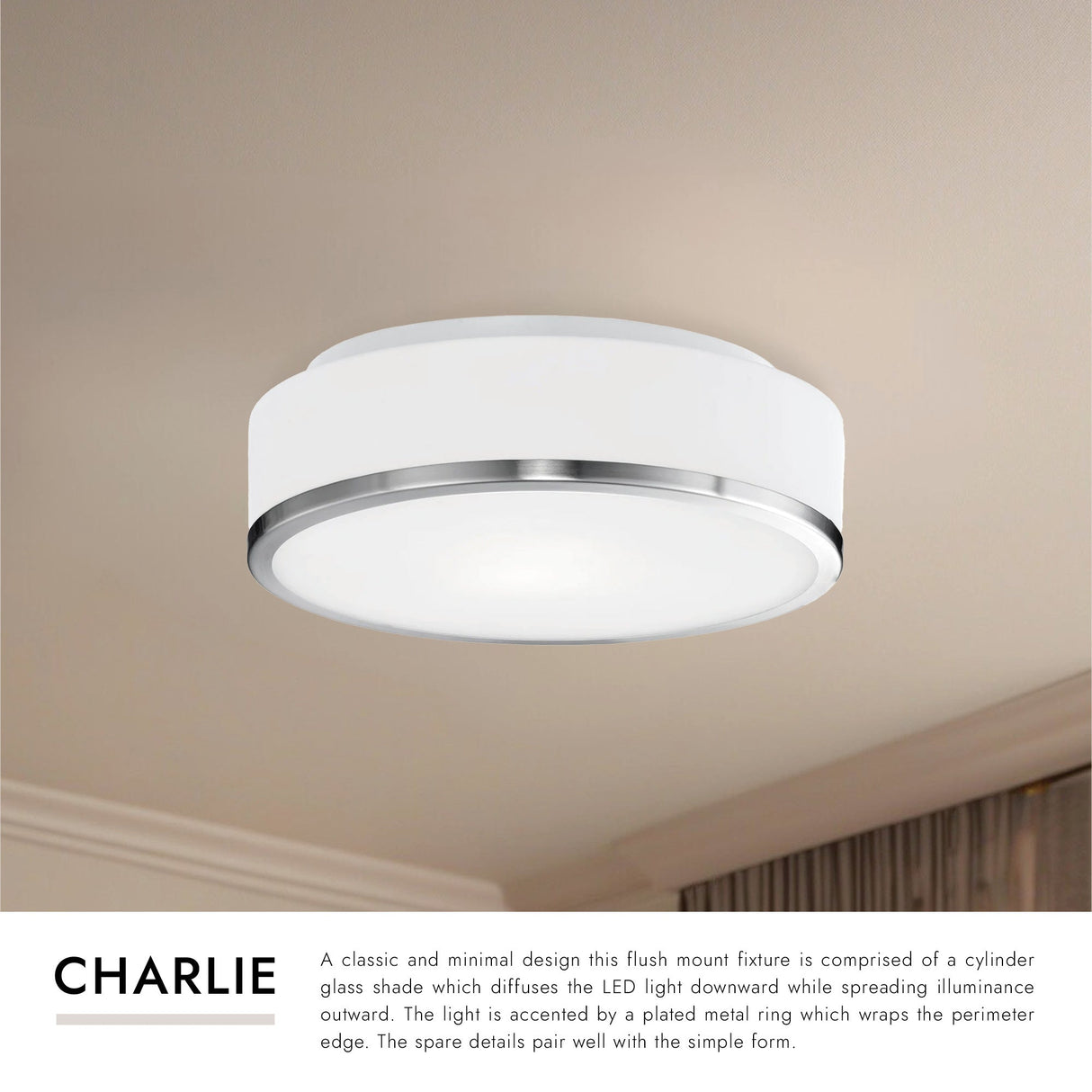 Kuzco Charlie 12-in LED Flush Mount