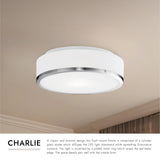 Kuzco Charlie 12-in LED Flush Mount