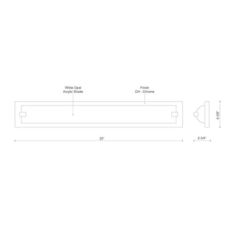 Kuzco Charlotte 25-in Vanity Light