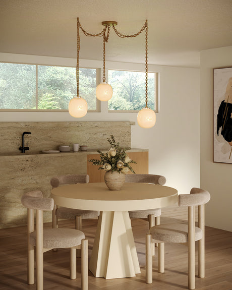Alora Mood Cherise 7-in 3-Head Multi Pendant