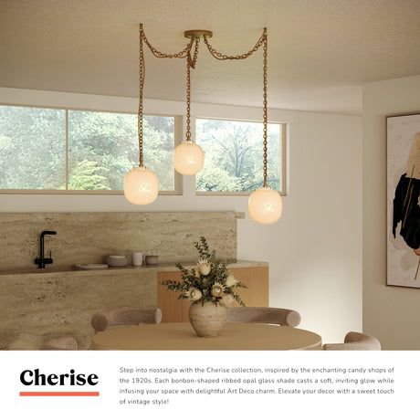 Alora Mood Cherise 7-in 3-Head Multi Pendant