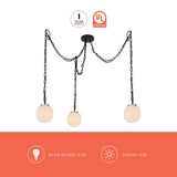 Alora Mood Cherise 7-in 3-Head Multi Pendant