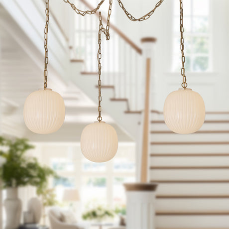 Alora Mood Cherise 12-in 3-Head Multi Pendant