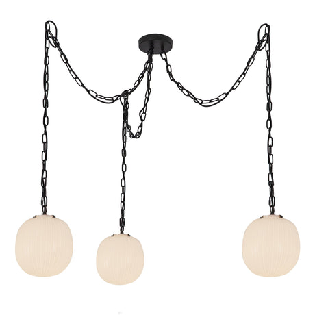 Alora Mood Cherise 12-in 3-Head Multi Pendant