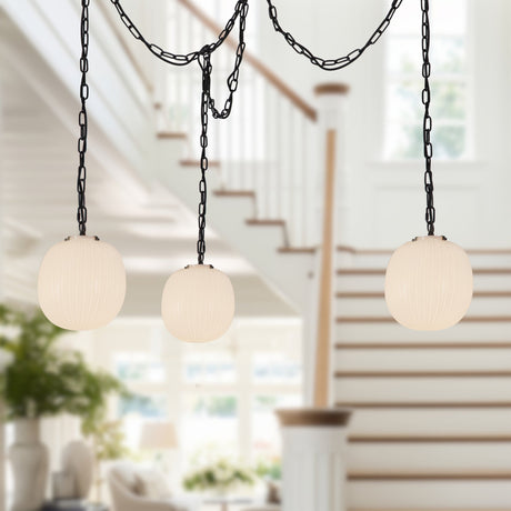 Alora Mood Cherise 12-in 3-Head Multi Pendant