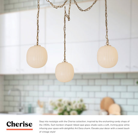 Alora Mood Cherise 12-in 3-Head Multi Pendant