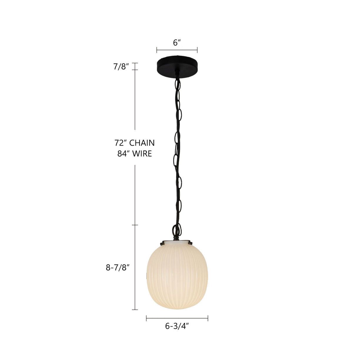 Alora Mood Cherise 7-in Pendant