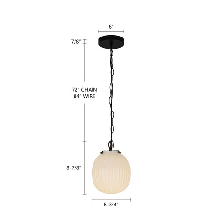 Alora Mood Cherise 7-in Pendant