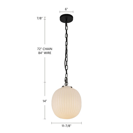 Alora Mood Cherise 12-in Pendant
