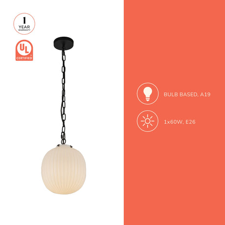 Alora Mood Cherise 12-in Pendant