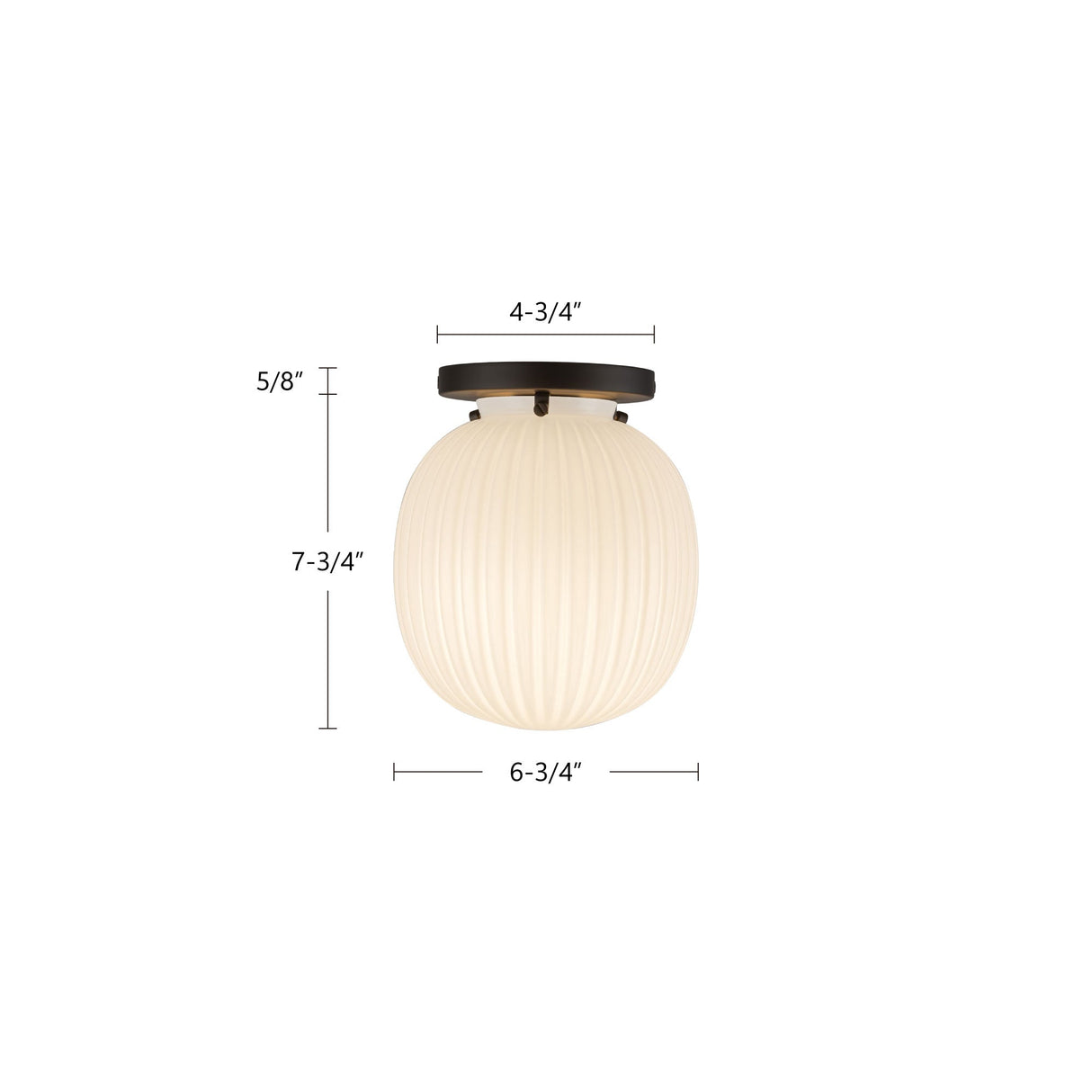 Alora Mood Cherise 7-in Semi-Flush Mount