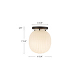 Alora Mood Cherise 7-in Semi-Flush Mount