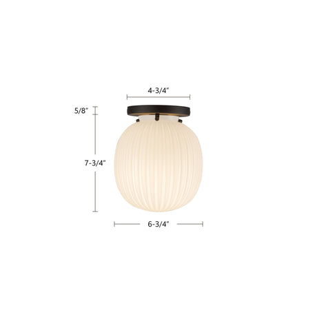 Alora Mood Cherise 7-in Semi-Flush Mount