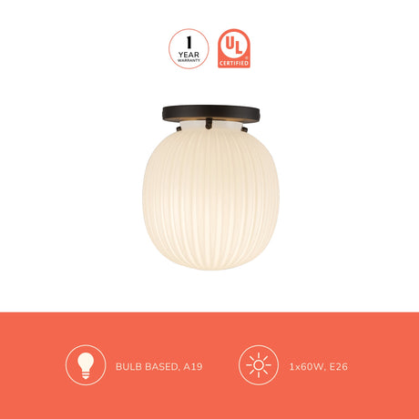 Alora Mood Cherise 7-in Semi-Flush Mount