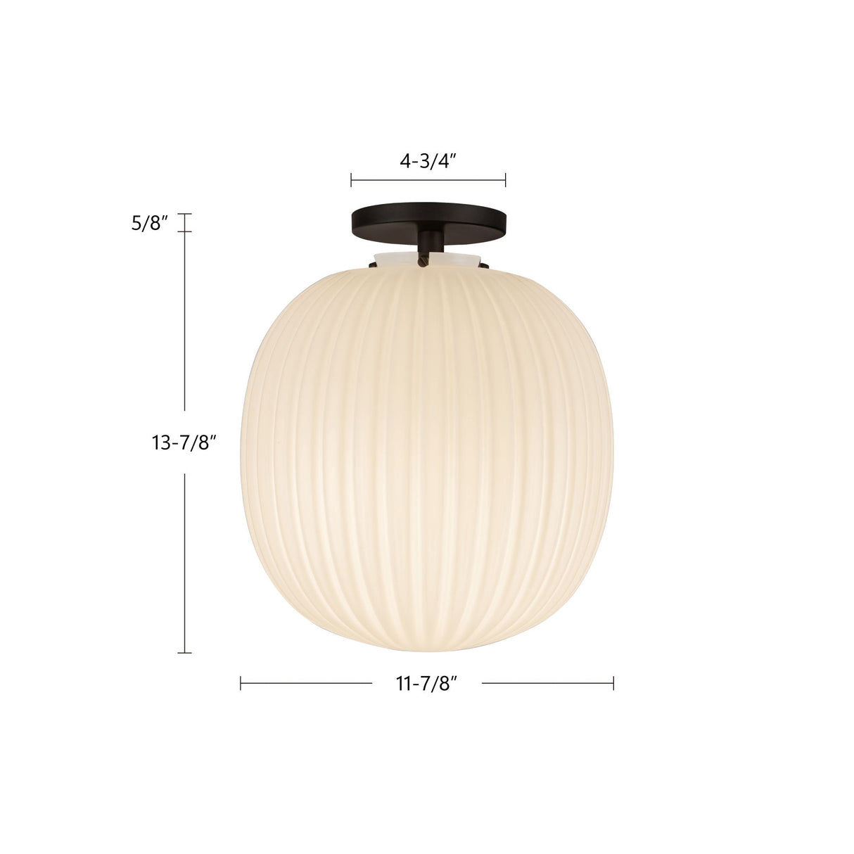Alora Mood Cherise 12-in Semi-Flush Mount