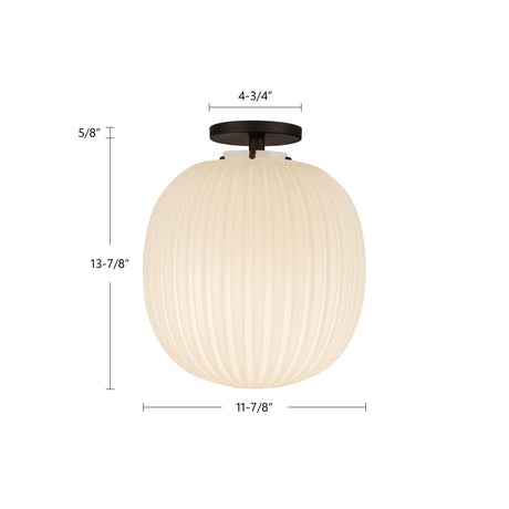 Alora Mood Cherise 12-in Semi-Flush Mount