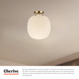 Alora Mood Cherise 12-in Semi-Flush Mount