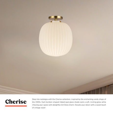 Alora Mood Cherise 12-in Semi-Flush Mount