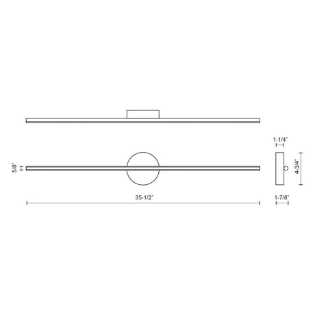 Kuzco Chute 35-in Wall Sconce