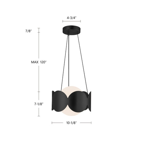 Kuzco Ciel 10-in Chandelier