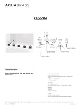 5-piece deckmount tub filler with diverter and handshower