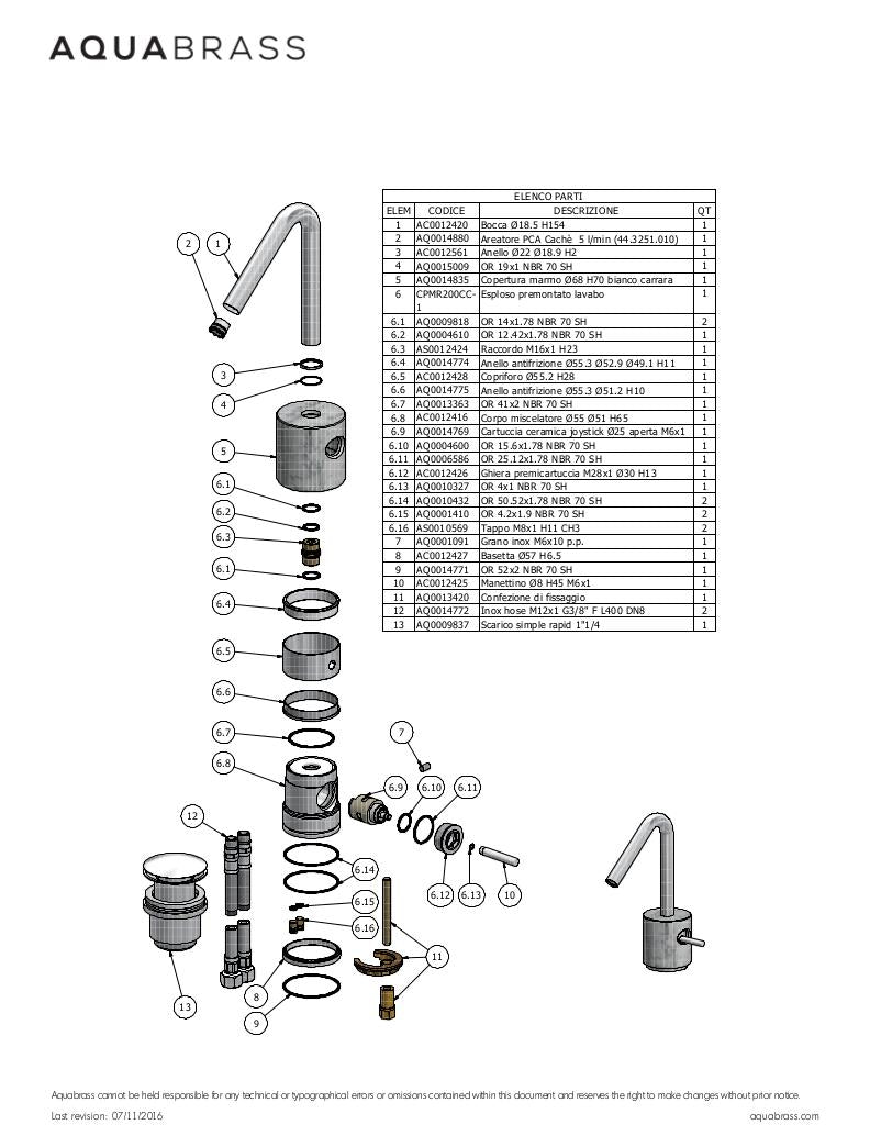 Single-hole lavatory faucet