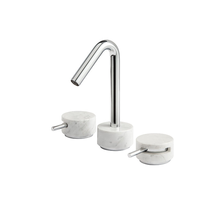 Widespread lavatory faucet
