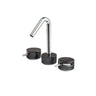 Widespread lavatory faucet