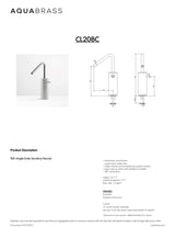 Tall single-hole lavatory faucet