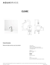 Single-hole bidet with swivel spray