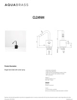 Single-hole bidet with swivel spray